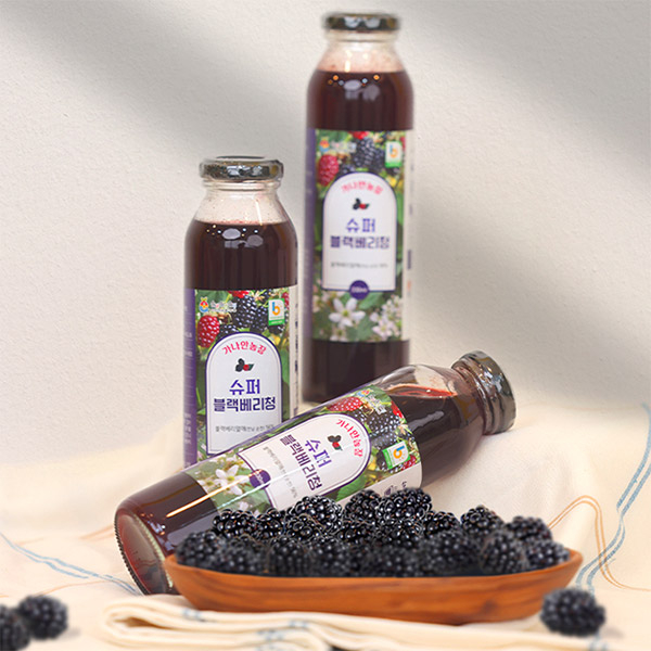 가나안농장 슈퍼블랙베리청 330ml